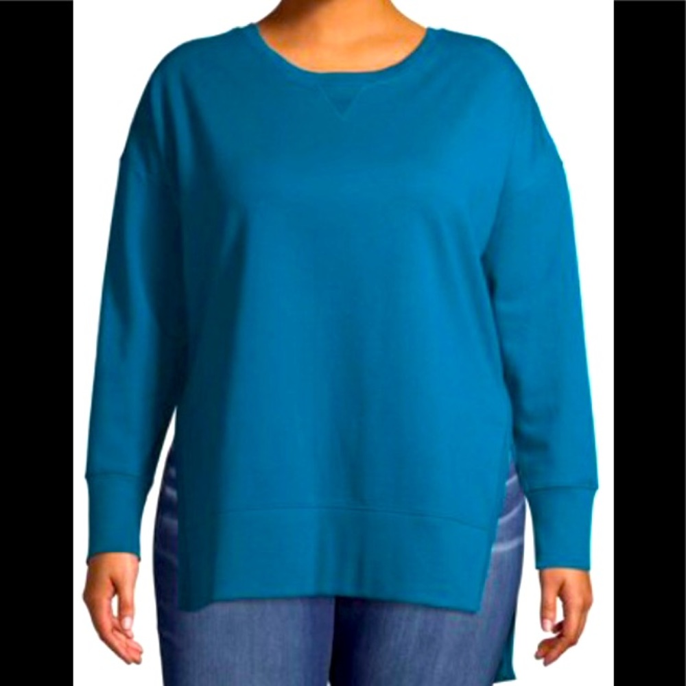 Plus Size 2X Teal Color Sweatshirt NWOT